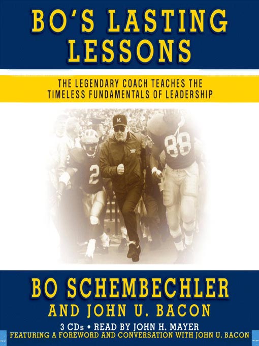 Title details for Bo's Lasting Lessons by Bo Schembechler - Wait list